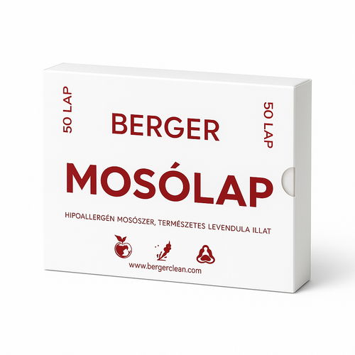 50 darabos Berger mosólap – dobozos kiszerelés