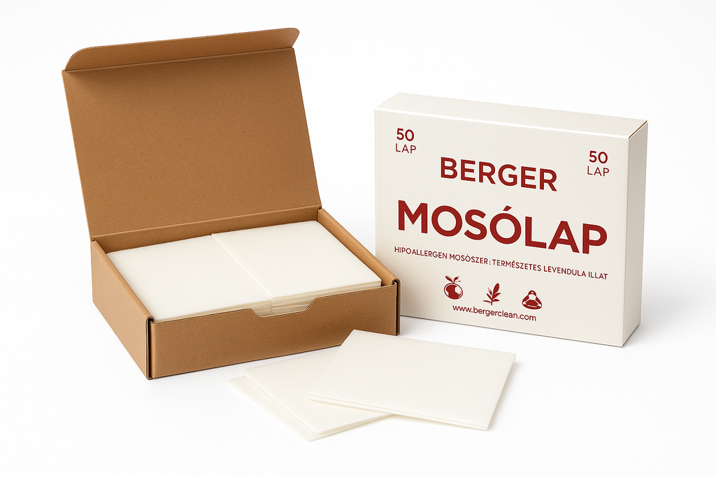 50 darabos Berger mosólap – dobozos kiszerelés
